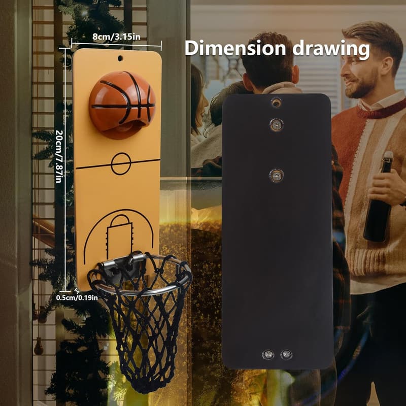 Personalisierter Wand-Magnet-Flaschenöffner Basketball für Männer Geburtstag
