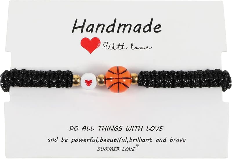Verstellbares Basketball-Armband für Jungen und Mädchen als Geschenk