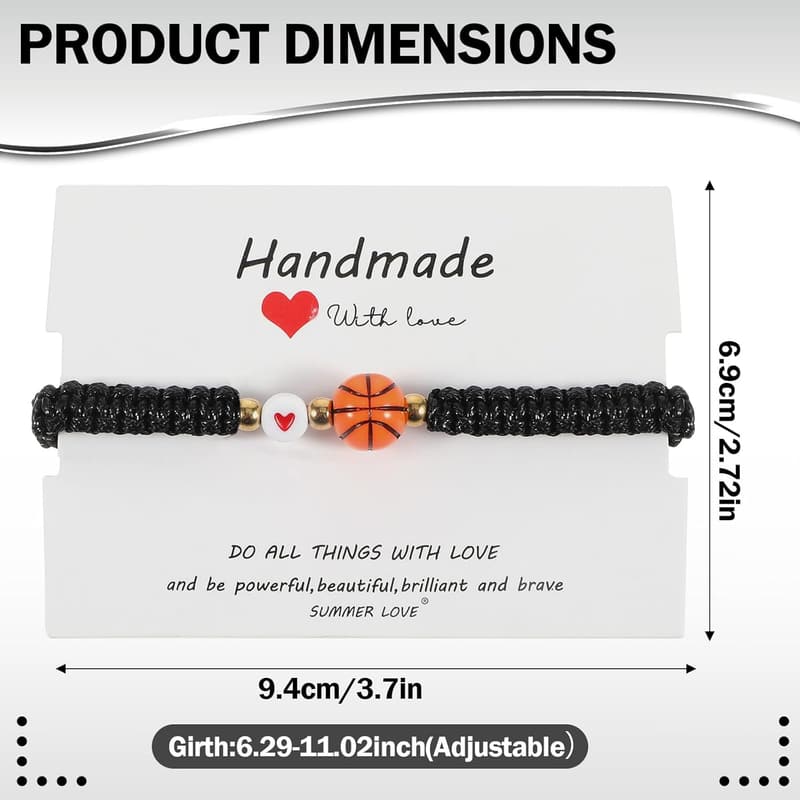 Verstellbares Basketball Armband für Jungen und Mädchen