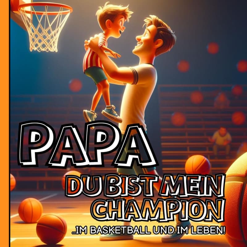 Malbuch für Väter und Söhne - Basketballmomente feiern
