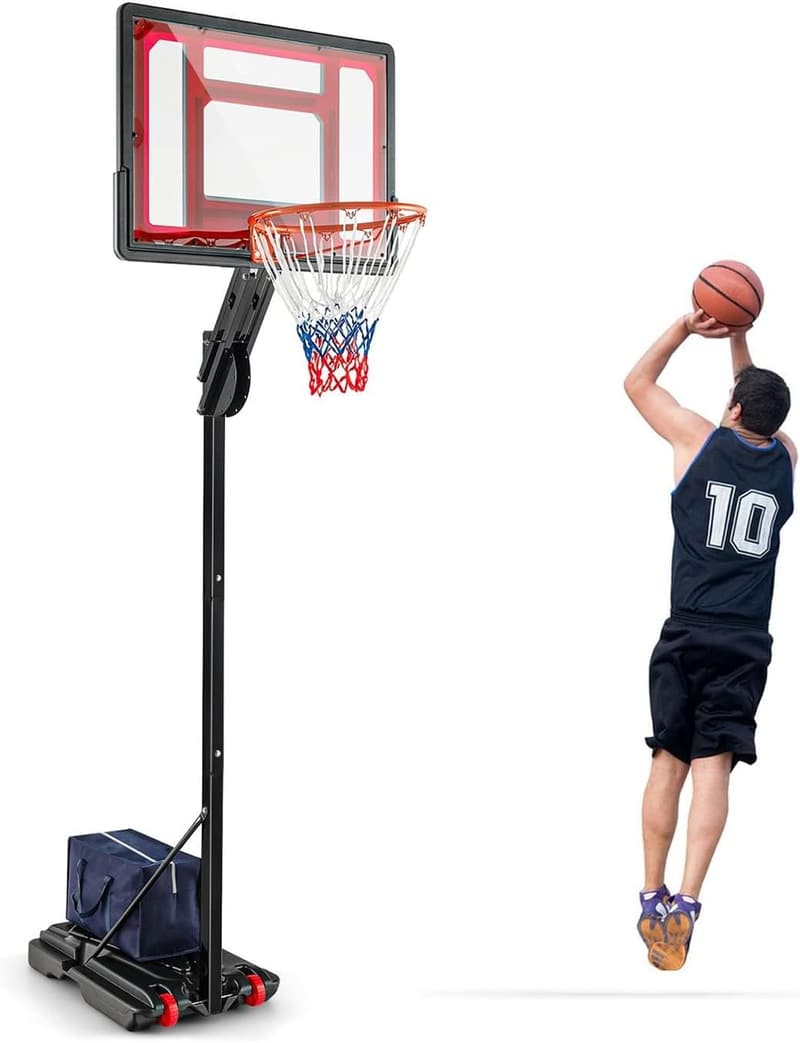 Höhenverstellbarer Basketballständer für Kinder und Jugendliche, mobil mit Gewichtssack