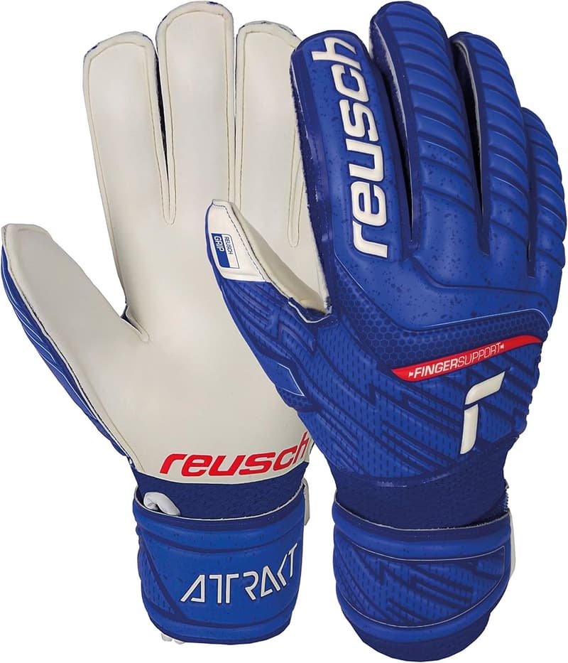 Reusch Junior Torwarthandschuhe mit Attrakt Grip und Finger Support