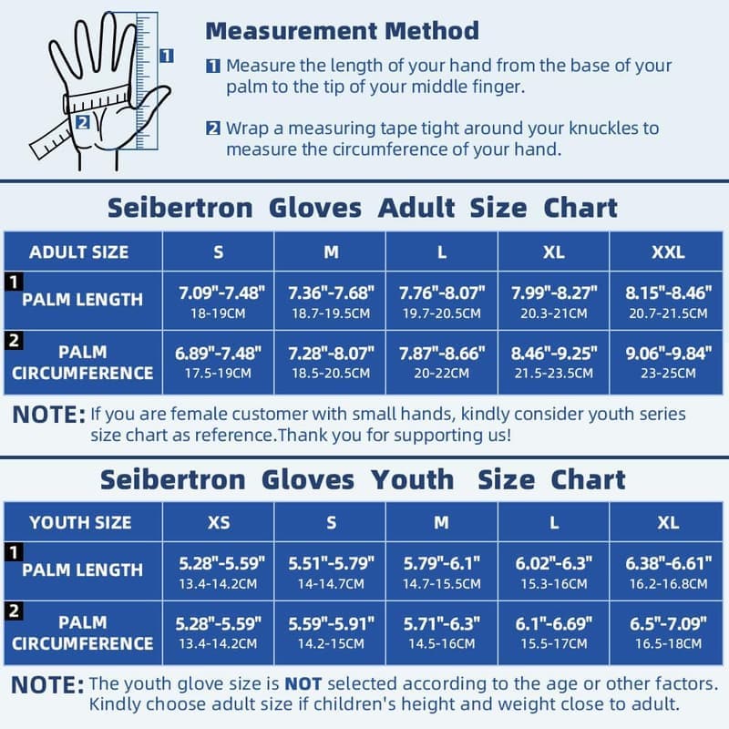 Seibertron Anti-Rutsch Basketballhandschuhe für Trainingszwecke