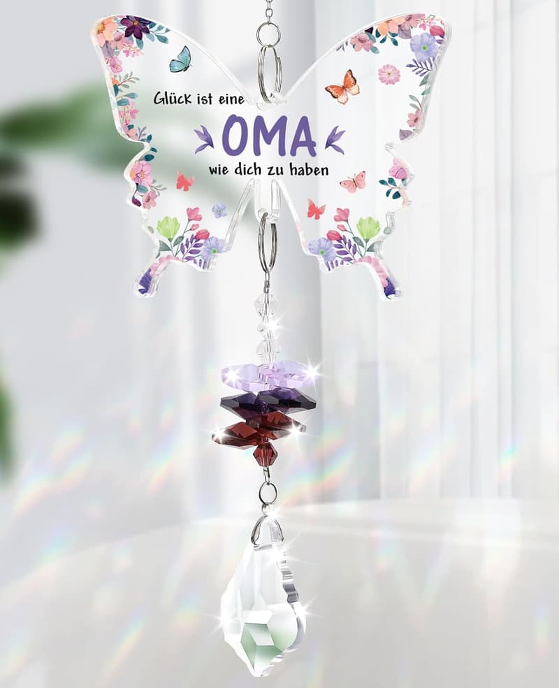 Kristall Sonnenfänger für Oma – Geburtstagsgeschenk von Enkeln