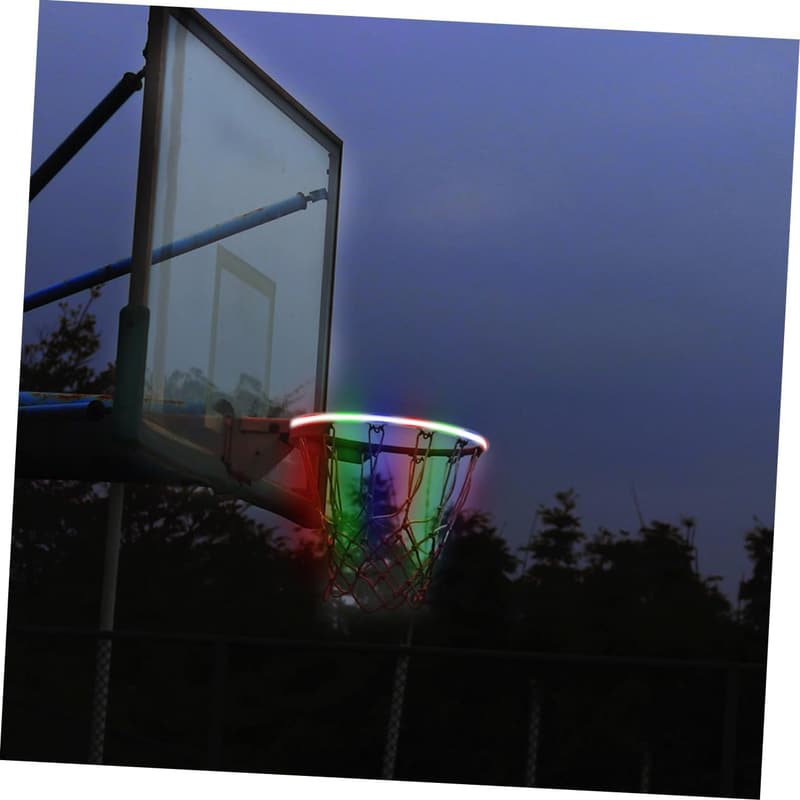 Solar Basketball Rahmen Sensorlichtleiste mit RGB-Farbwechsel für Training