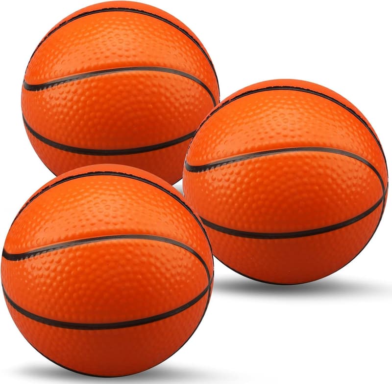 Mini Schaum Basketball Set für Kinder – Stress Relief Spielzeug, 3er-Pack