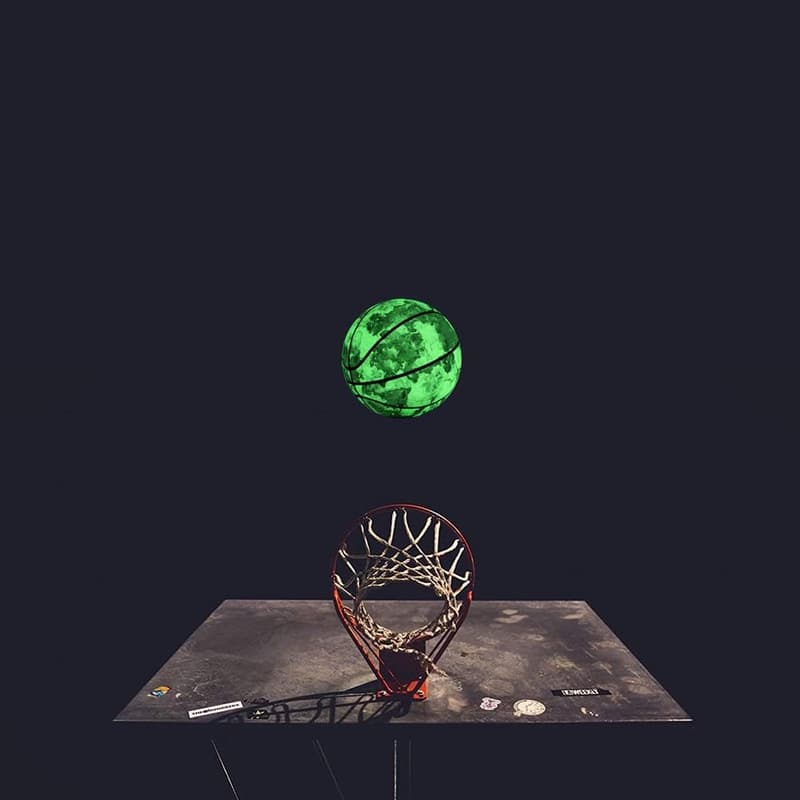 Leuchtender Basketball Größe 7 – Fluoreszierend für Nachtspiele