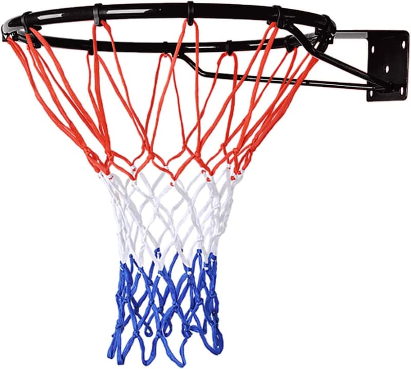 Basketballkorb mit Wandhalterung und abnehmbarem Netz – 45 cm für Innen/Außen