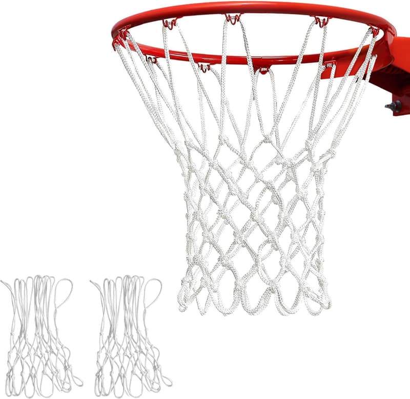 Basketballnetz 2er-Set für Standard 12 Schlaufen, drinnen & draußen