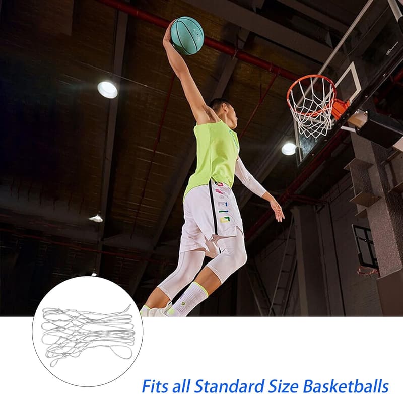 Basketballnetz 2er-Set für Standard 12 Schlaufen, drinnen & draußen