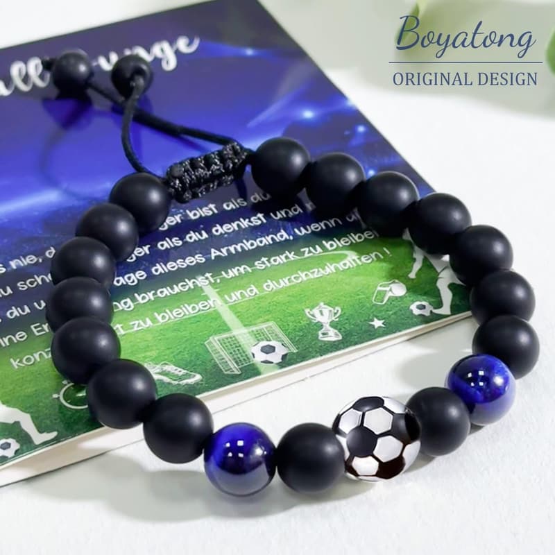 Fußballarmband zur Einschulung für Jungen, Geschenk zur Jugendweihe