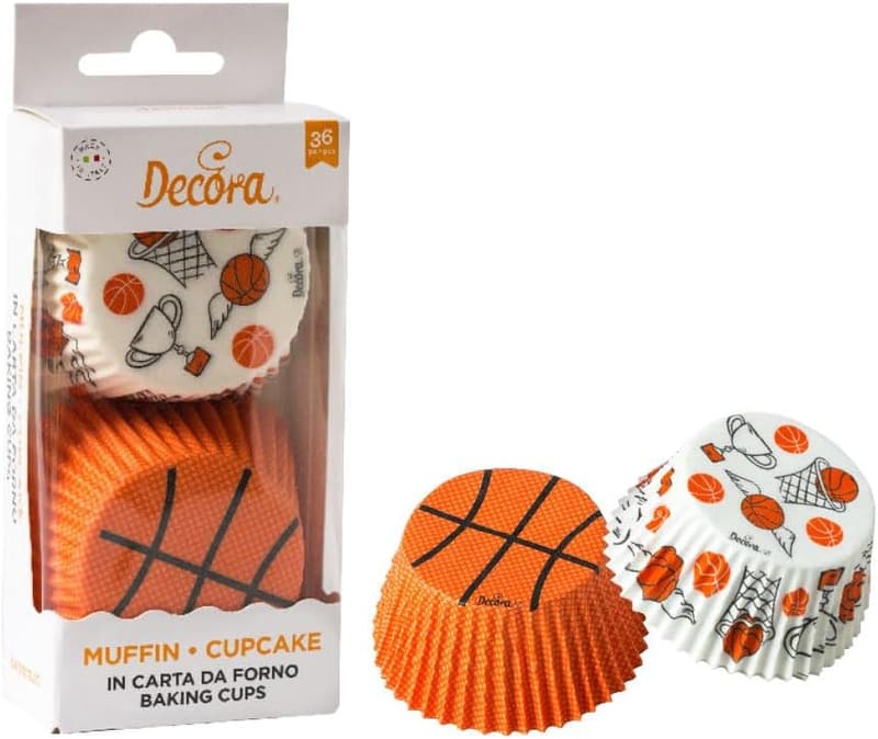 Basketball-Backform für Muffins und Süßigkeiten, hitzebeständig bis 180 °C