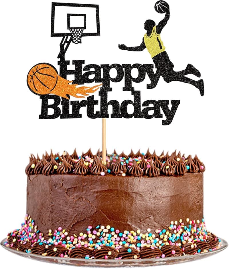 Basketball Kuchenaufsatz für Geburtstagsfeiern für Männer und Jungen