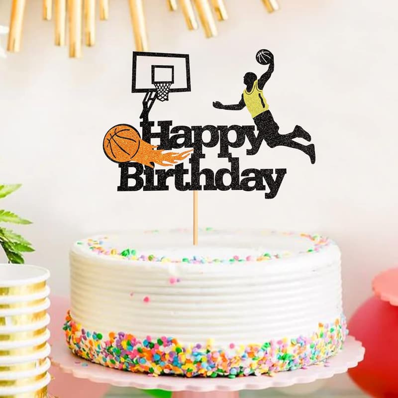 Basketball Kuchenaufsatz für Geburtstagsfeiern für Männer und Jungen