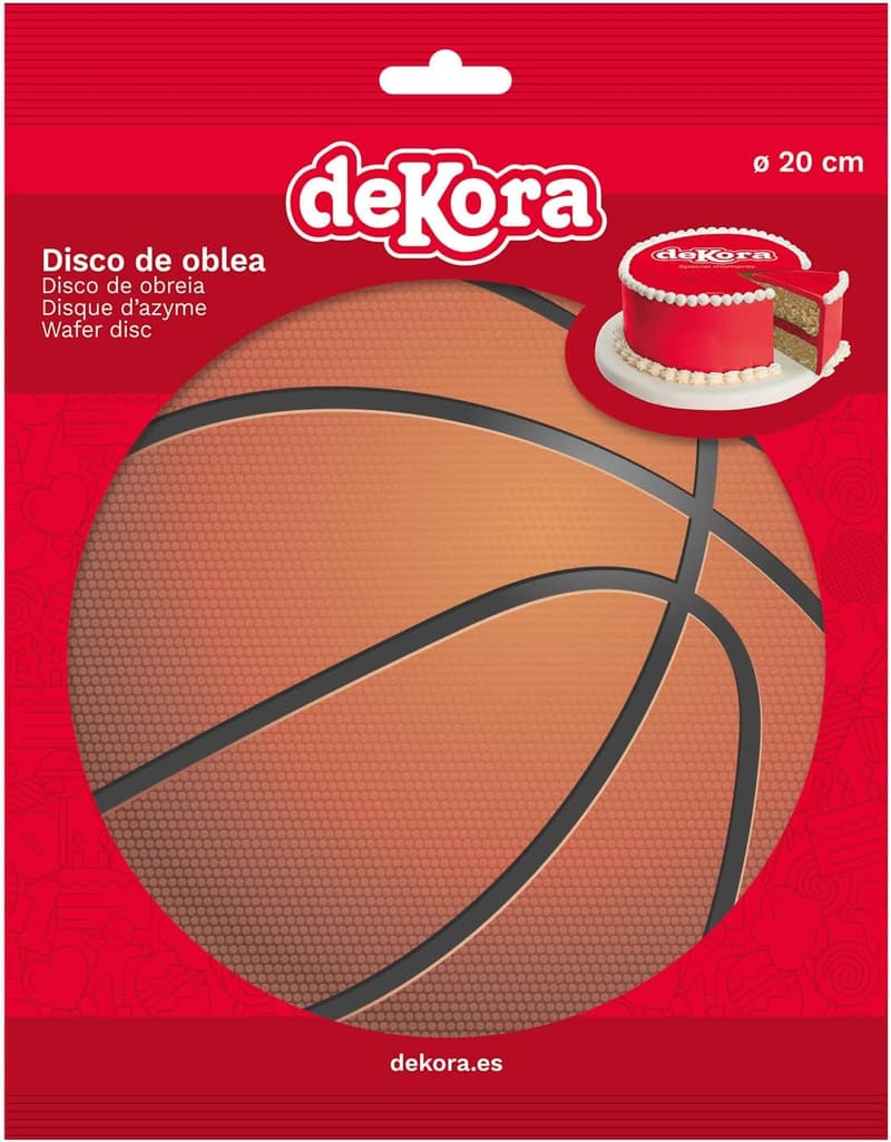 Basketball Cake Topper 20 cm für Geburtstagskuchen