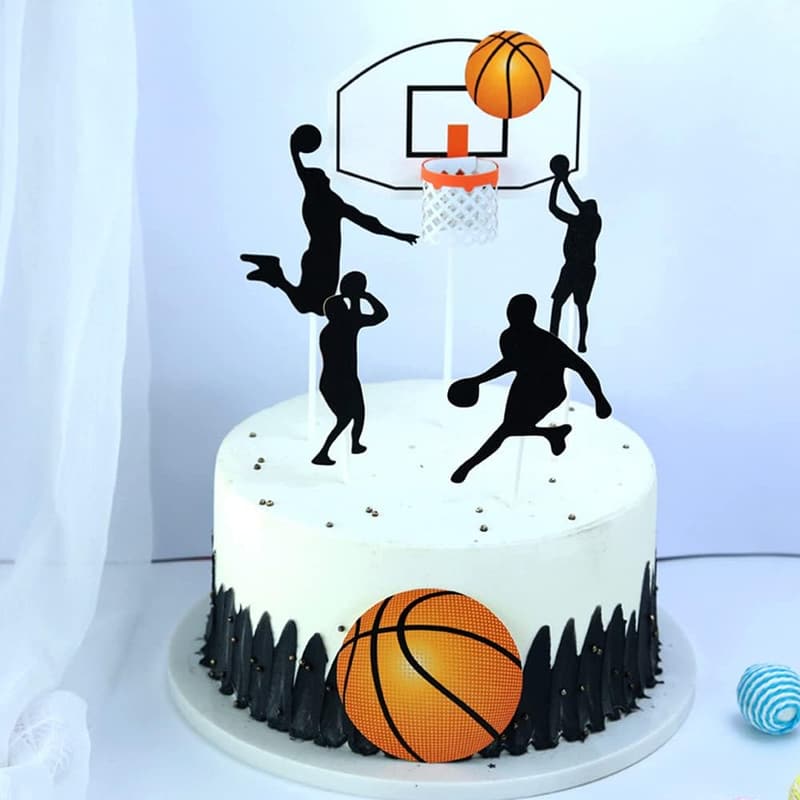 Basketball Geburtstags-Tortendeko für Jungen - 6 Teile