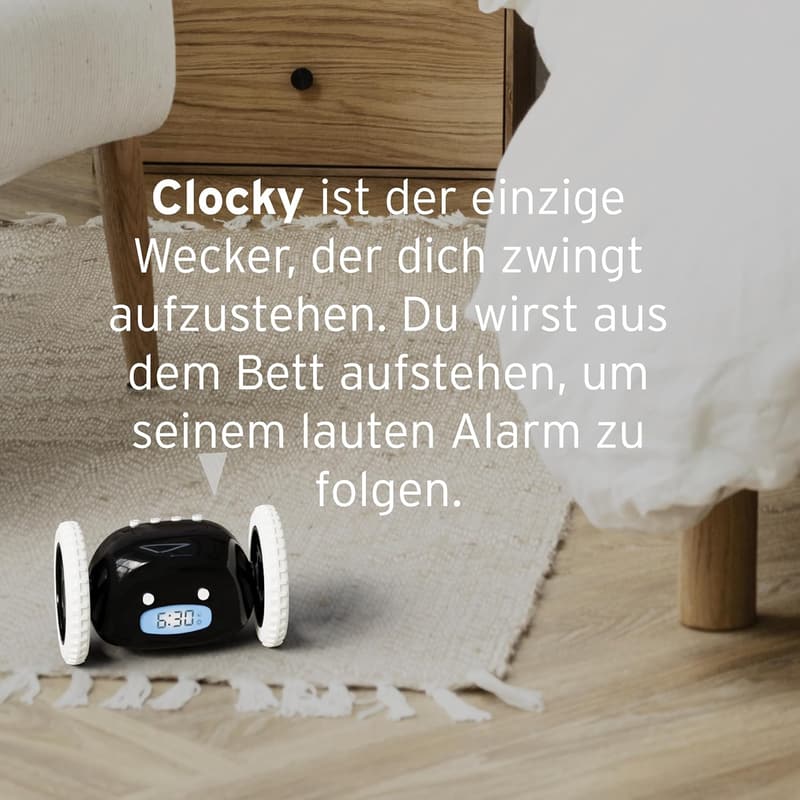 Lauter Digitalwecker für Erwachsene und Jugendliche auf Rollen, lustiges Geschenk