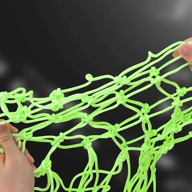 Fluoreszierendes Basketballnetz aus Nylon für Indoor- und Outdoor-Sportarten