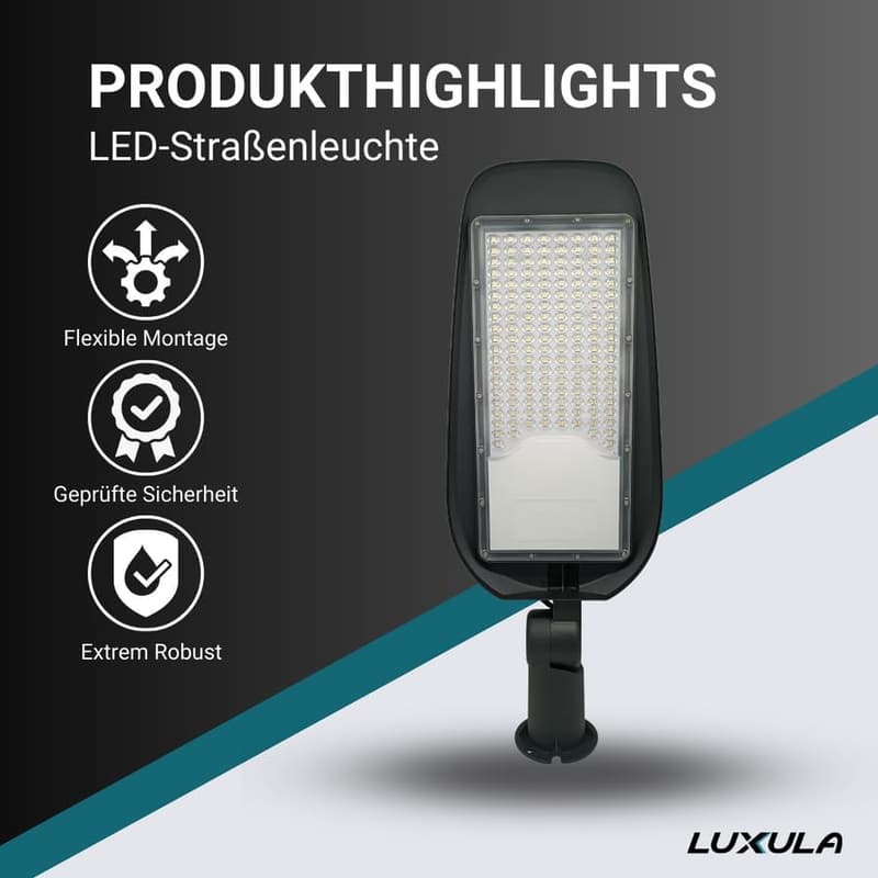LUXULA 100 W Außenleuchte mit 11700 lm, IP65, 5000 K