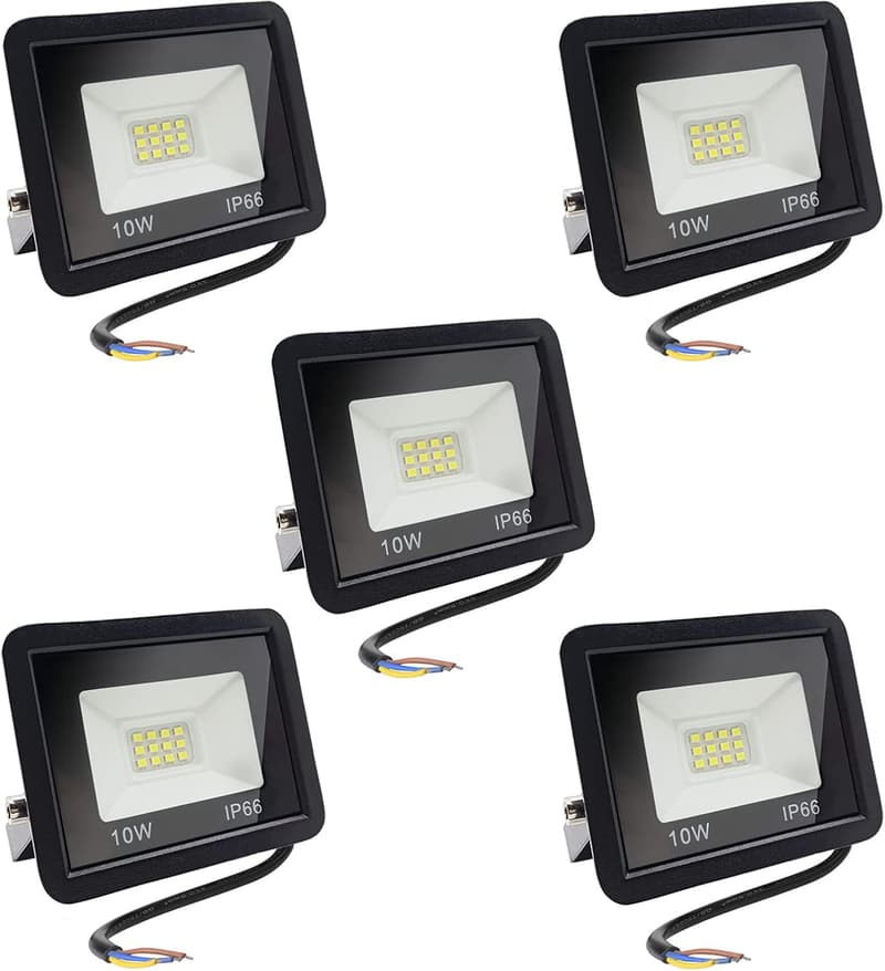 Wasserdichter 10W LED Außenstrahler für Garten und Garage, 850LM