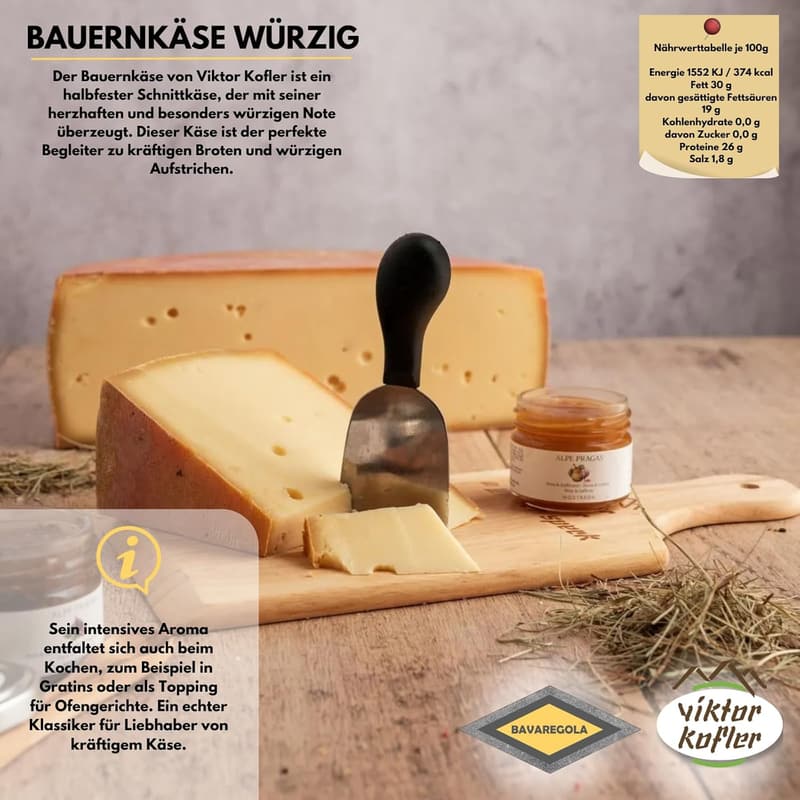 Südtiroler Käse Geschenkekiste mit 5 Variationen und Feigensenf
