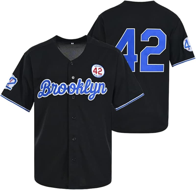 Black Legend Herren Baseball-Jersey im 90er Hip Hop Stil