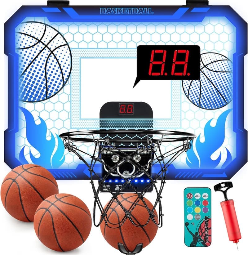 LED-Basketballkorb für Kinder mit Fernbedienung – Geschenk für 4-12-Jährige