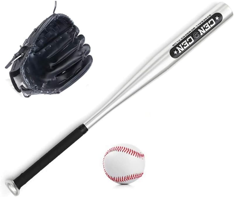 Baseball-Set für Jugendliche: 25 Zoll Aluminiumschläger & PVC-Handschuh