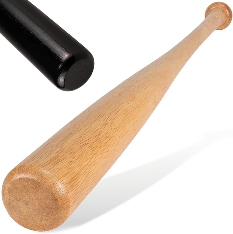 Ökologischer Baseballschläger aus massivem Holz - 76 cm - 2 Farben