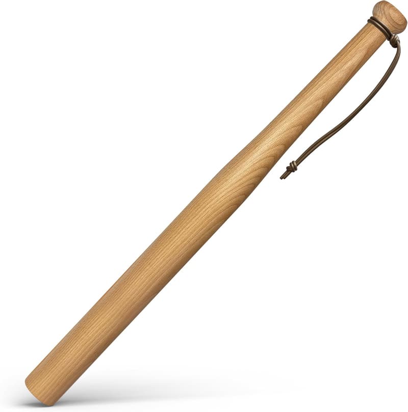 Victorer Baseballschläger 59 cm aus Buchenholz mit Paracord-Schlaufe