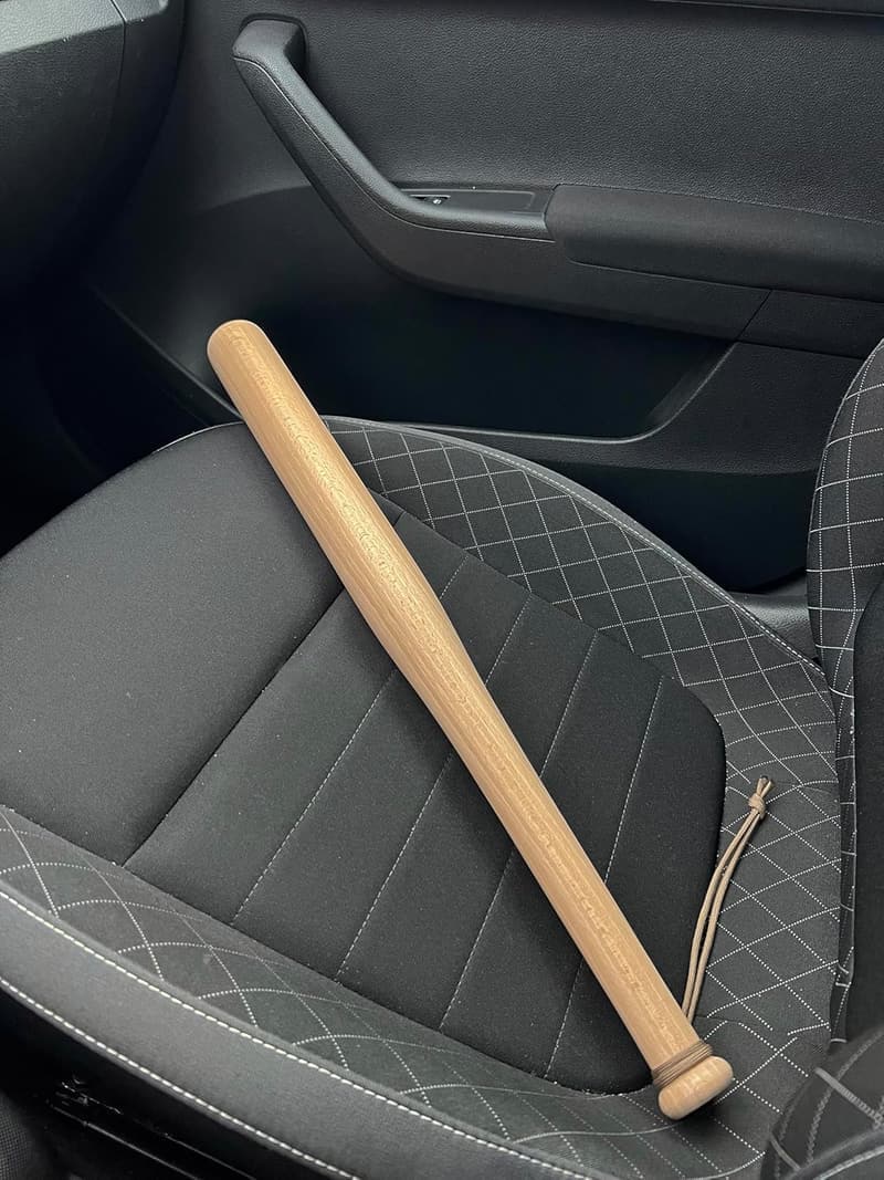Victorer Baseballschläger 59 cm aus Buchenholz mit Paracord-Schlaufe
