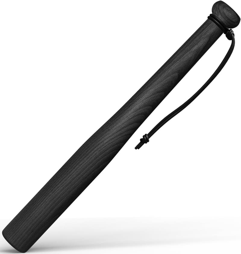 Victorer Baseballschläger aus Massivholz mit Paracord-Handschlaufe