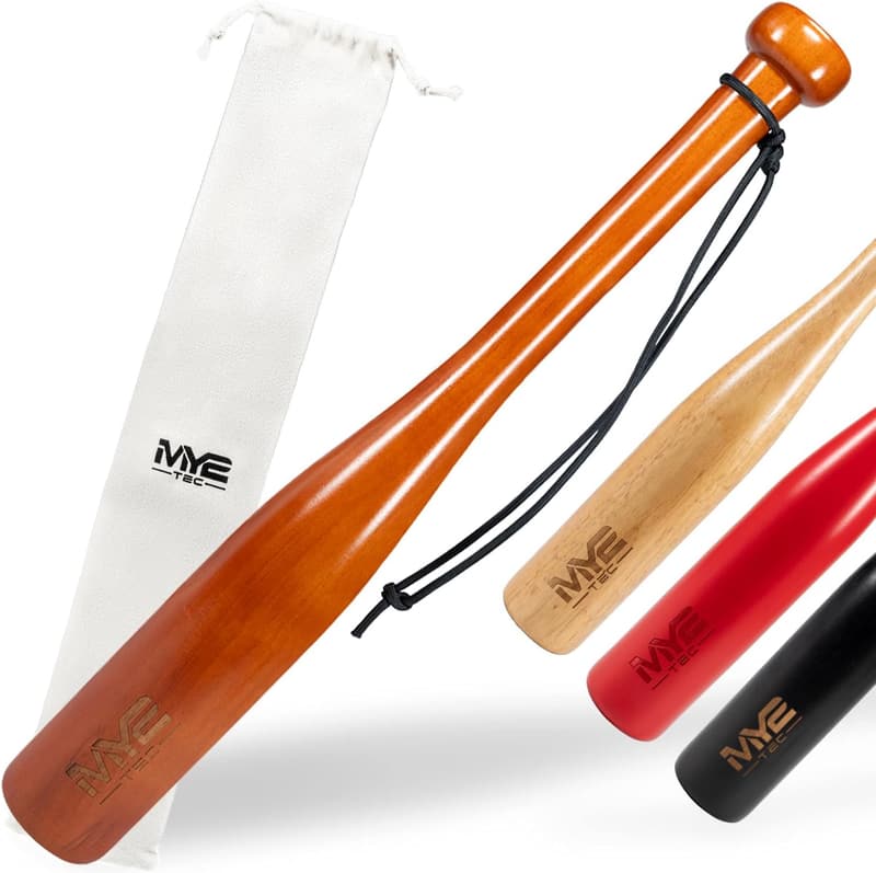 Robuster 48 cm Baseballschläger aus Massivholz für Training und Selbstverteidigung