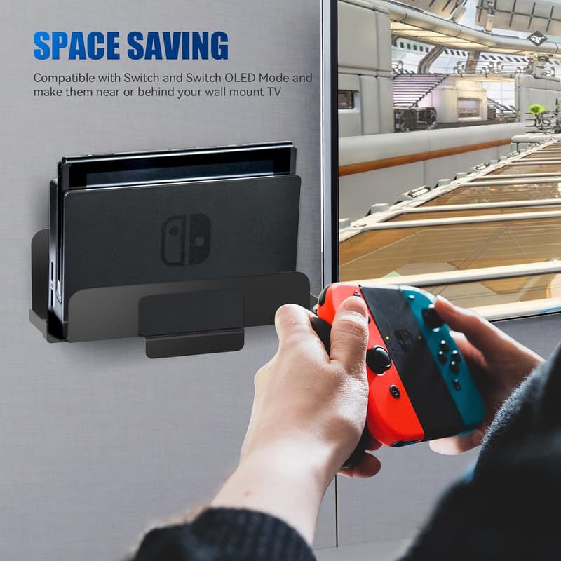 Wandhalterung für Nintendo Switch mit Controller-Halter