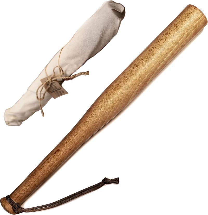Victorer Holz Baseballschläger mit Paracord Handschlaufe