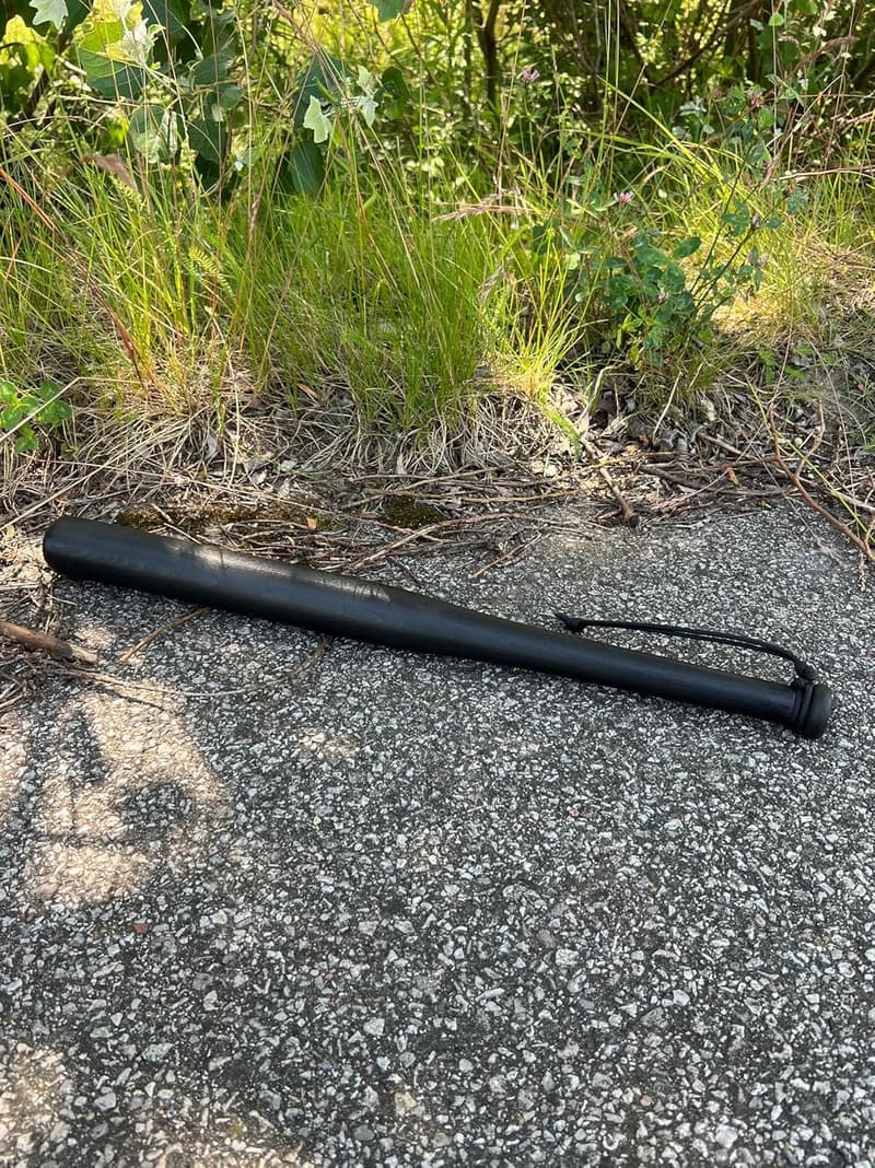Victorer Baseballschläger 59 cm aus Buchenholz mit Paracord-Schlaufe