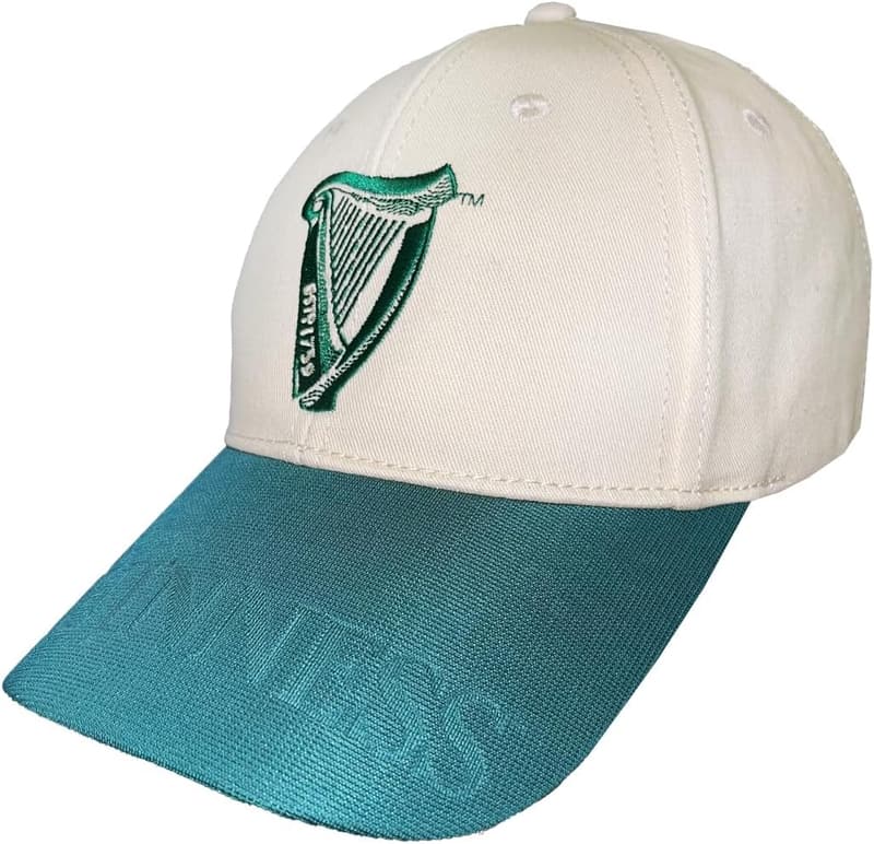 Irische Baumwoll-Baseballkappe mit traditionellem Harfen-Motiv