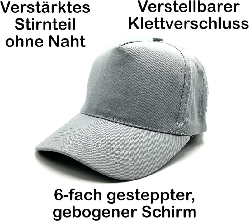 Herzbotschaft Baseball Caps Set mit Spruch | Unisex | Hochwertiger Druck