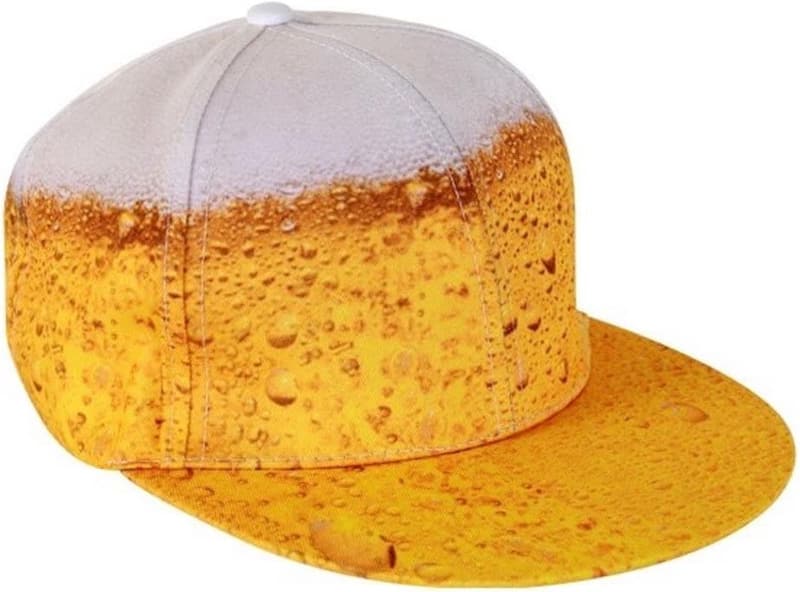 Karnevalsmütze mit Bierdruck für Erwachsene – Lustiges JGA-Accessoire