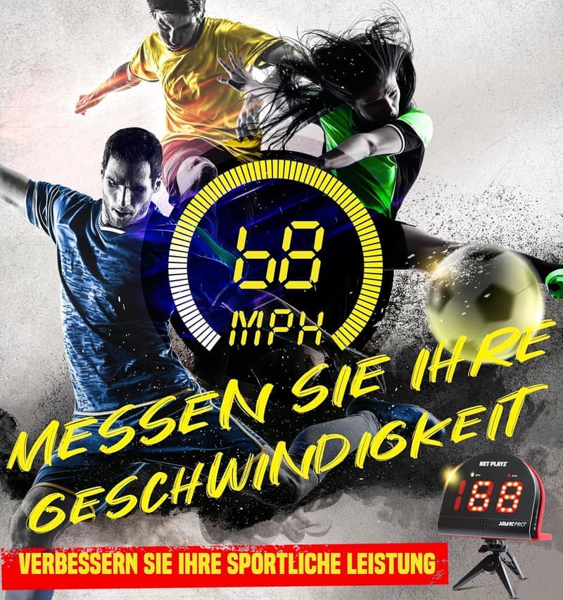Fußballradar mit Geschwindigkeitssensor für Spieler