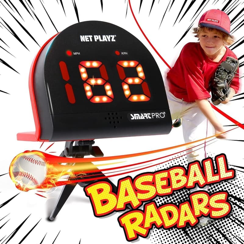 Baseball Radar-Speed-Pistole – Freihändig, für Training und Analyse