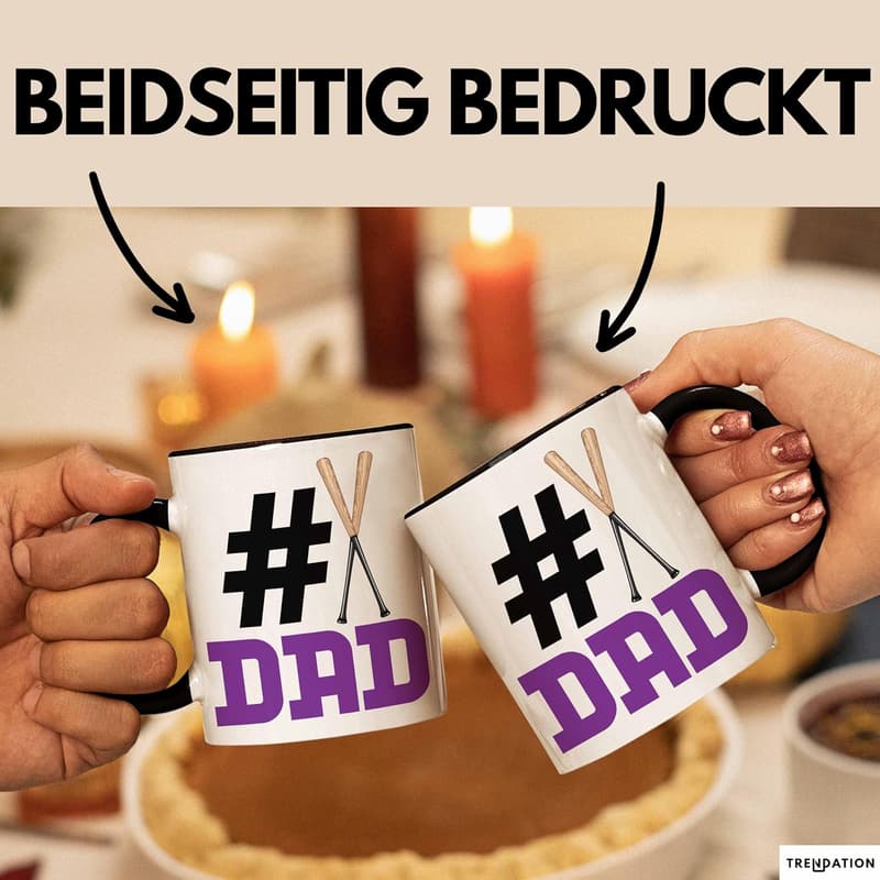 Tasse für den besten Papa – Lustiges Vatertagsgeschenk (Schwarz)