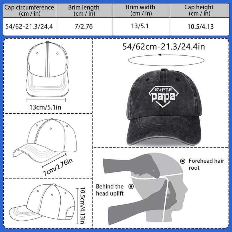 Geschenkidee für Papa & Opa: Super Papa Opa Cap zum Geburtstag