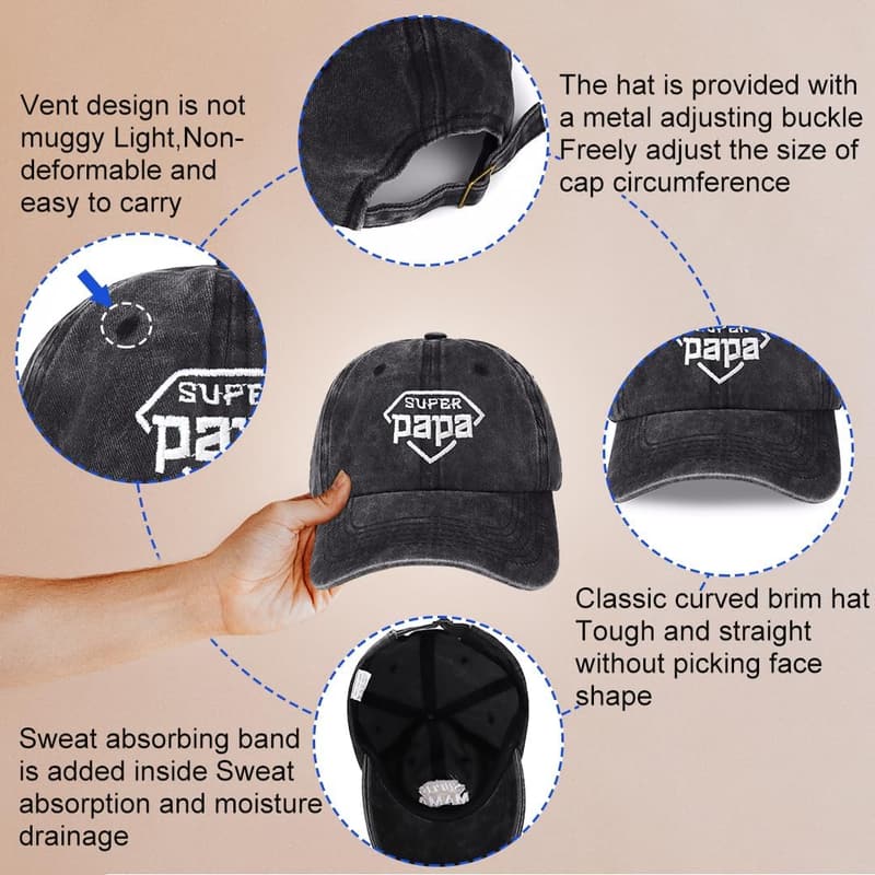 Geschenkidee für Papa & Opa: Super Papa Opa Cap zum Geburtstag