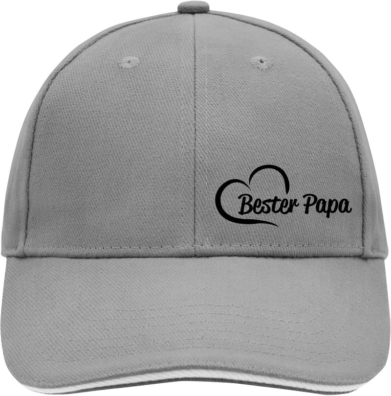 Mütze für den besten Papa mit Herzmotiv als Geschenkidee