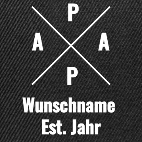 Personalisierbare Snapback Cap mit Papa-Wappen für Vatertag