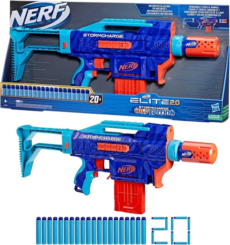 Nerf Hasbro Elite 2.0 Stormcharge – Wild Edition Blaster