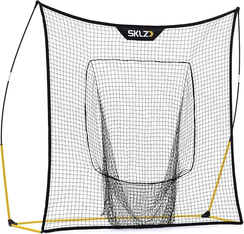 Trainingsset für Baseball: SKLZ Catapult Wurfmaschine mit Quickster Netz