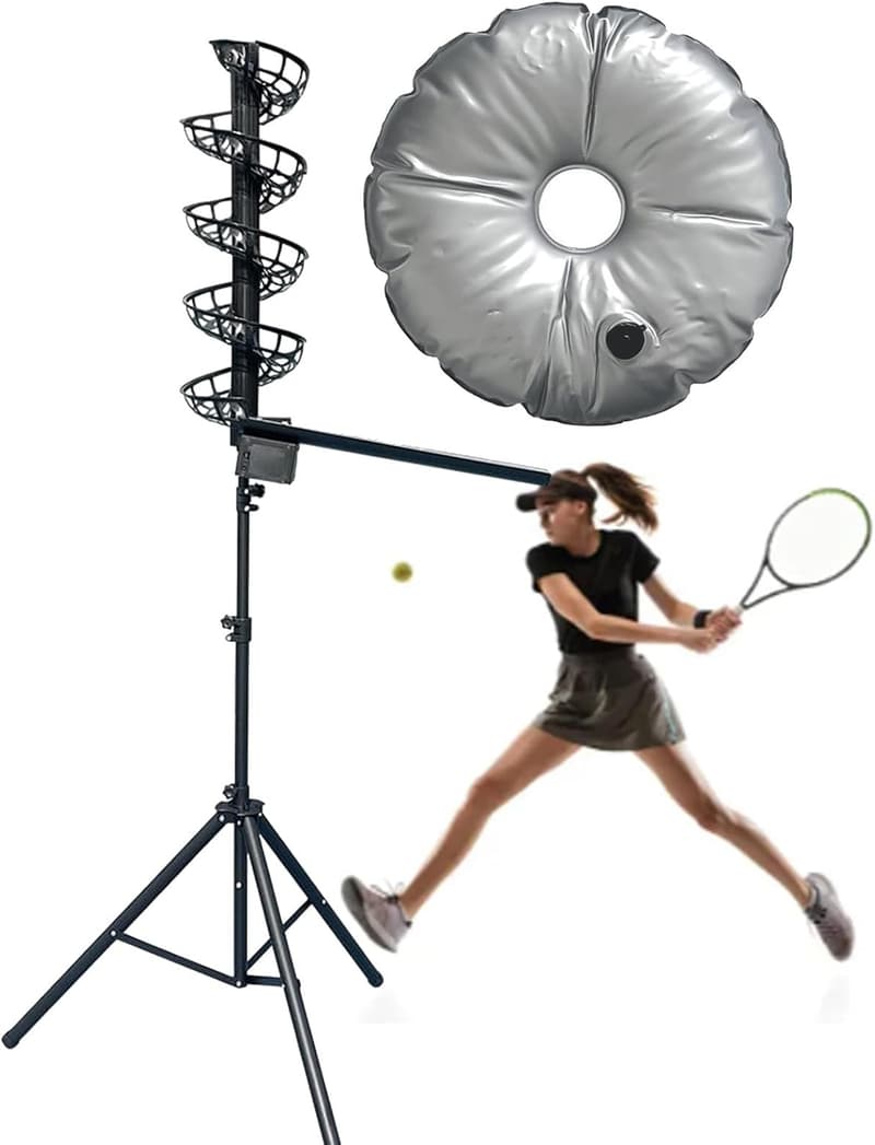 Automatische Tennisball-Pitching-Maschine für Anfänger, einstellbar von 4-6 Fuß