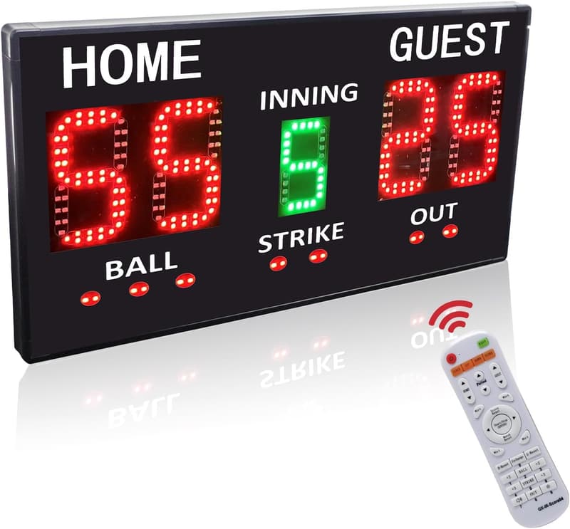 Tragbare digitale Baseball-Anzeigetafel mit Fernbedienung